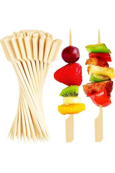 Generic 100PCS Bamboo Skewers for Appetizers,Cocktail Picks Fancy Toothpicks ...