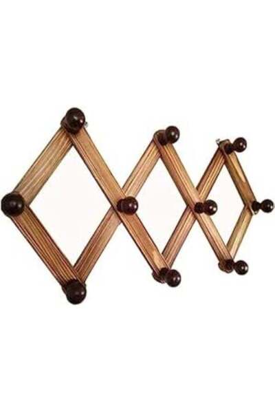 Generic Adjustable Wooden Coat Rack – Expandable Wall Mounted Hanger with 10 ...