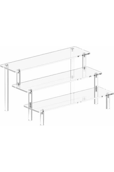 Generic Acrylic Display Riser, 3-Tier Cake Stand, Large Perfume Organizer Rac...