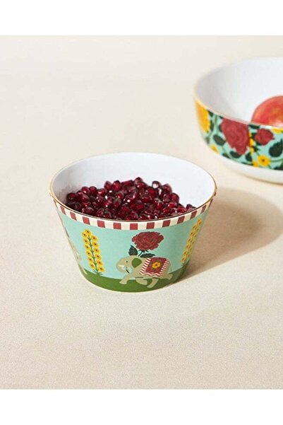Generic Royal Tusker Serving Bowl, 5"dia| Palace Memoirs | Gold Rim