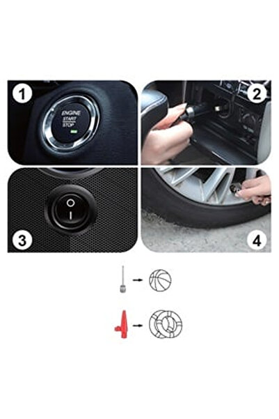 OEM Pompa Electrica Auto cu LED & Accesorii 12V 100W