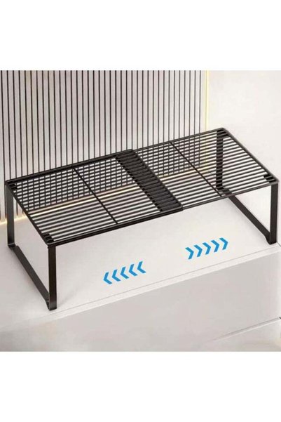 Generic Extendable Metal Wire Shelf Organizer - Adjustable 15-24.4in Length, ...