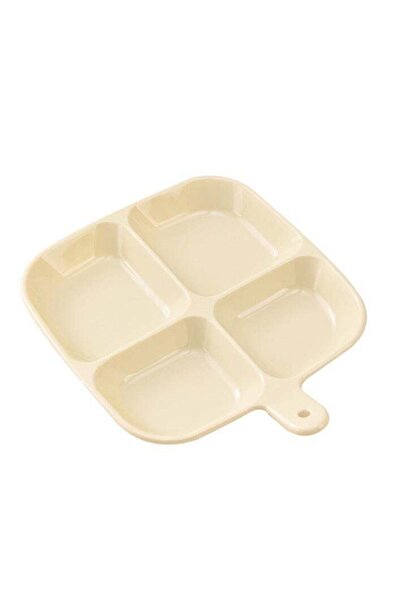 Generic 4 grid seasoning plate/appetizer plate/dipping sauce plate/side dish ...