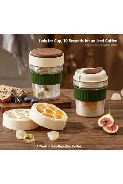 Generic Portable cold brew cup with ice tray, coffee mug, cold brew tea mug, ...