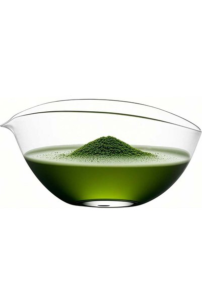 Generic Matcha Bowl with Spout, Lead-Free Glass Tea Bowl with Pour Spout 7 Oz...