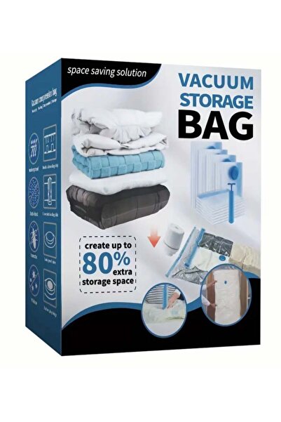 Generic 10pcs Space Saver Vacuum Compression Storage Bags With Pump - Set For...