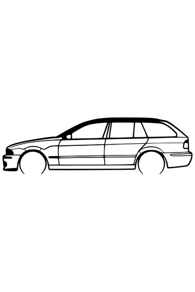 OEM BMW Seria 5 Touring (E39) Decorație – Siluetă 3D, design auto minimalist