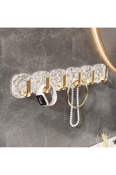 Generic Adhesive Wall Hooks Bath Towel Hooks Heavy Duty Coats Hanger 6 Hook P...