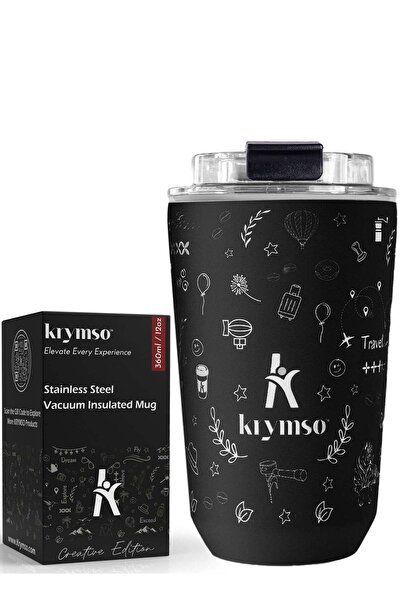 Generic KRYMSO, 360ml Travel Coffee Mug, Stainless Steel Coffee Mug Insulated...