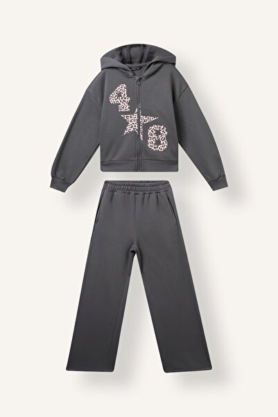 DeFacto Kız Çocuk Sweat Takım I0857A8/GR449 GREY