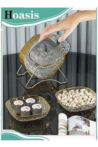 Generic Set of 8 Multipurpose Serving Dishes with Base – Ideal for Nuts, Frui...