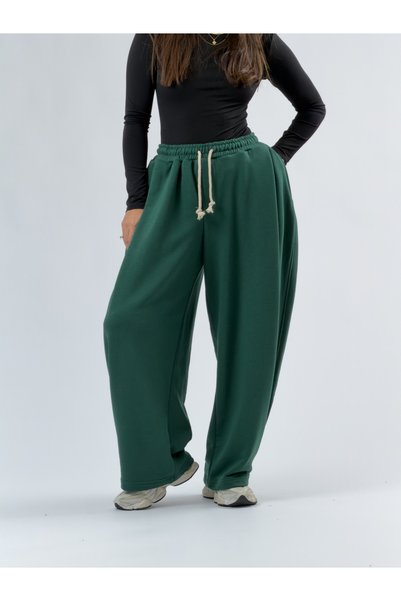 COCOPELLI Design green women's baggy pants coc3406
