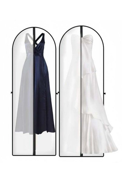 Generic 2 PCS Garment Bags for Closet Storage and Travel with Zipper Pocket, ...