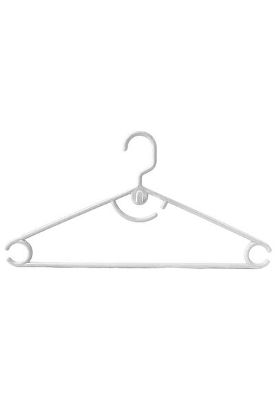 Generic Feelings Plastic Arch Clothes Hanger 24-Piece Set – Lightweight Space...