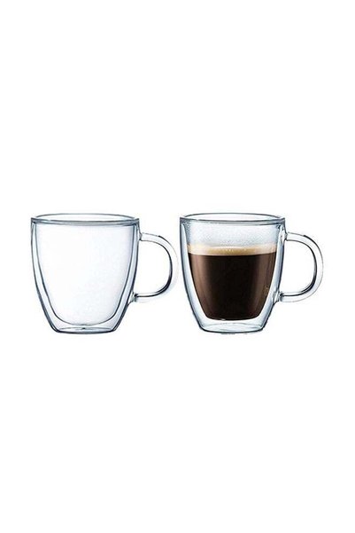 Generic 2-Piece Double Wall Glass Tumbler Clear 250ml