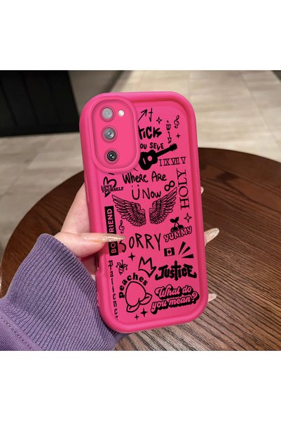 ucuc Samsung Galaxy S20 Fe 4G/5G Compatible Pink Red Silicone Case Shockproof...