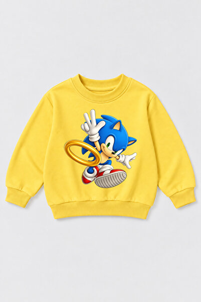 c.c.l. coccolin kids baby clup Erkek Çocuk Sonic Baskılı 2 İplik Baharlık Swe...