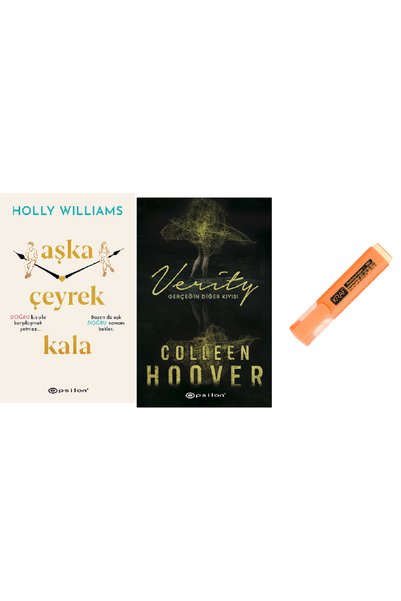 Epsilon Yayınevi Aşka Çeyrek Kala + Verity 2 Book Set KALEM HD