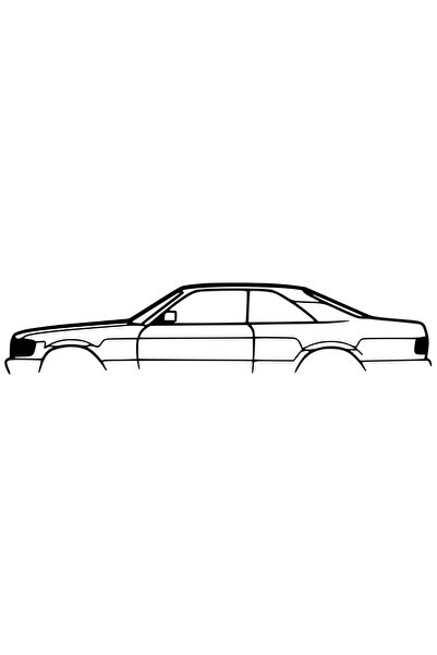 OEM Decorație Mercedes-Benz 500SL – Siluetă 3D, design auto minimalist
