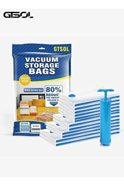 Generic 12 Vacuum Storage Bags with Hand Pump | 13-Piece Space Saver Set – 2 ...