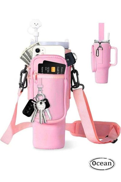 Generic Water Bottle Carrier Bag for Stanley 40oz Tumbler, Water Bottle Holde...