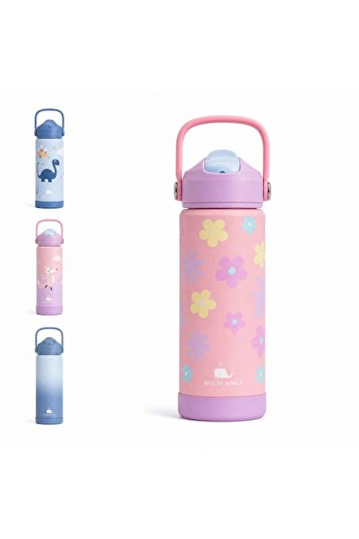 Generic WIGGLYWHALE Stainless Steel Water Bottle for Kids School - Leak Proof...
