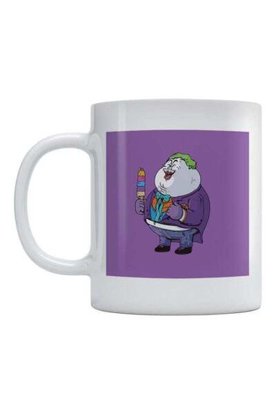 Generic Joker Printed Coffee Mug White/Purple/Green