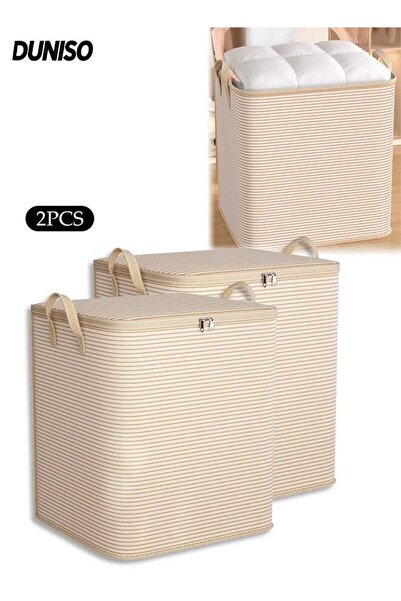 Generic 2 Piece Storage Bags,Foldable Storage Bins with Carry Handles,Waterpr...