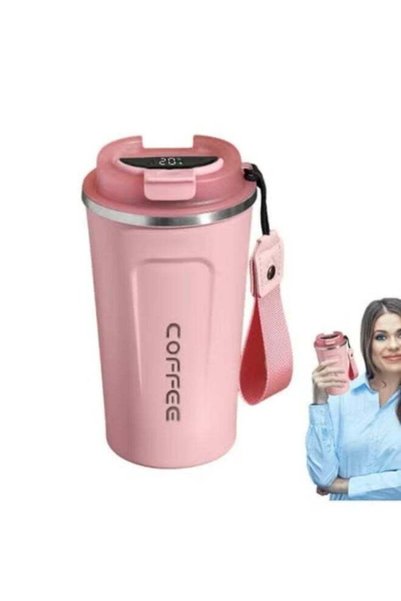 Generic Temperature Water Bottle - 510ml Temperature Display Lidded Mugs for ...