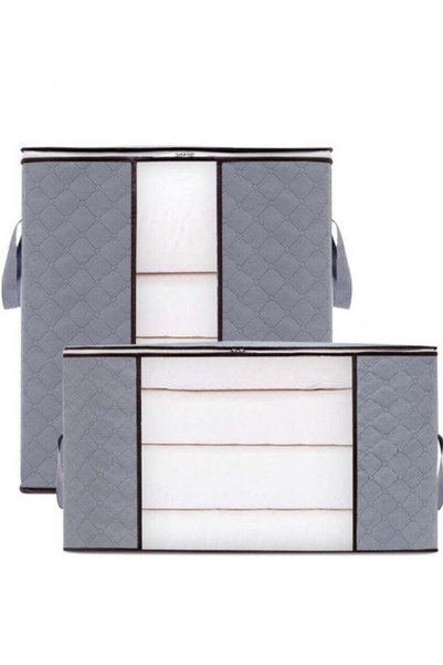 Generic 2 Pack Extra Large Storage Bags Clothes Storage Bins Foldable Closet ...