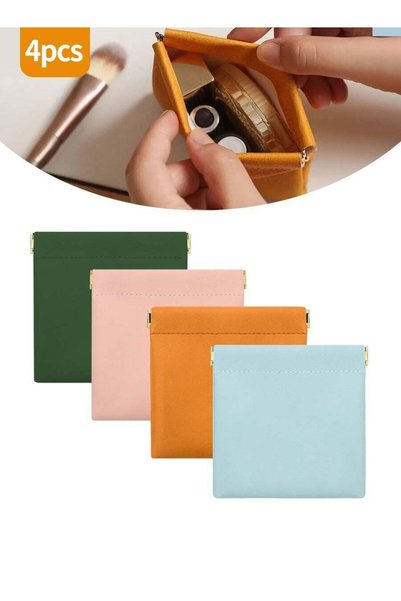 Generic 4 PCS Portable Mini Storage Bag, Mini Cosmetic Bag, Travel Cosmetic B...