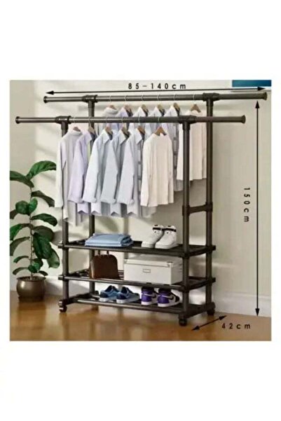 Generic Balcony Hanger，Vertical Wheel Hanger Furniture Floor-to-Ceiling Hange...