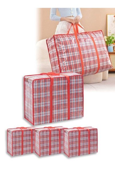 Generic 4 Pack Large Moving Bag with Handle and Zippers,Oversized Storage Mov...