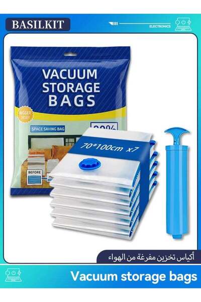 Generic Vacuum storage bags 7-Piece 70x100cm Reusable Compression Bags, Space...