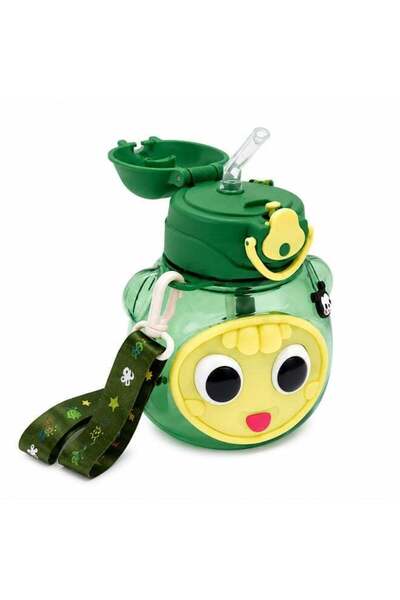 Generic Accessorize Kingdom Kids Water Bottle with Straw & Adjustable Shoulde...