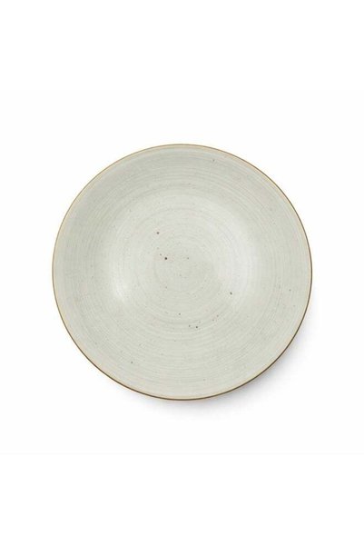 Generic Ceramic Dinner Plate with Gold Rim – Elegant Round Serving Plate with...