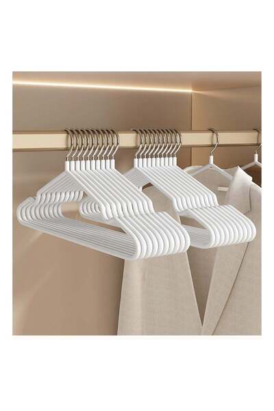 Generic 20-Pack Premium Plastic Clothes Hangers, Non-Slip Slim Design, Heavy-...