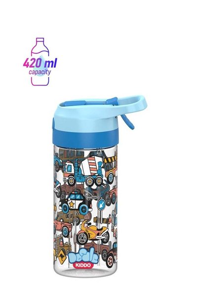 Generic Cars & Trucks Plastic Water Bottle with Refreshing Water Spray Techno...