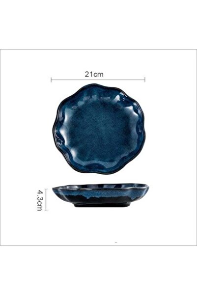 Generic Japanese Style Deep Ceramic Dinner Plate, Premium Large Deep Porcelai...