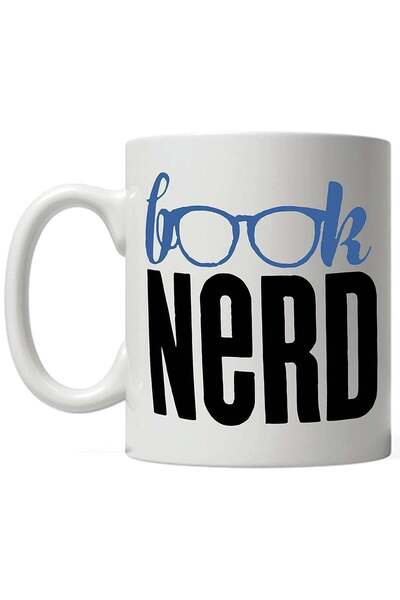 Generic Book Nerd Printed Ceramic Tea and Coffee Mug |Both Side Printed Coffe...