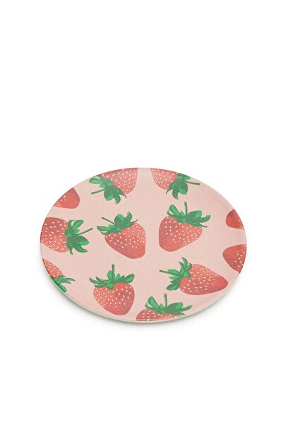 Generic Strawberry Bamboo Fiber Small Plate