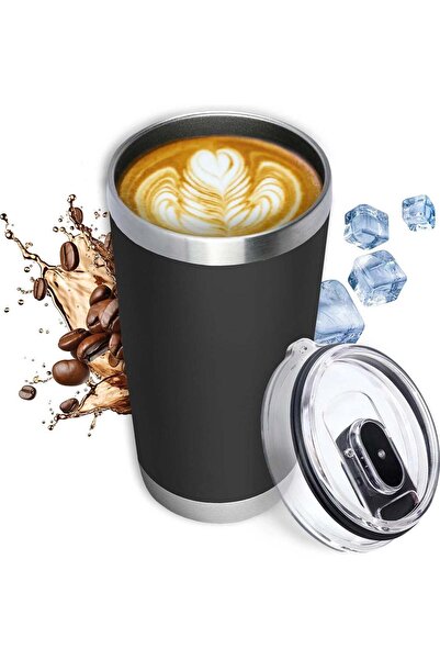 Generic 590ml/20oz Stainless Steel Coffee Travel Mug with Leakproof Lid Insul...