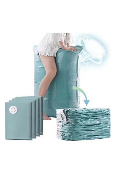 Generic 4-Pack Reusable Vacuum Storage Bags – Space-Saving Compression Bags f...
