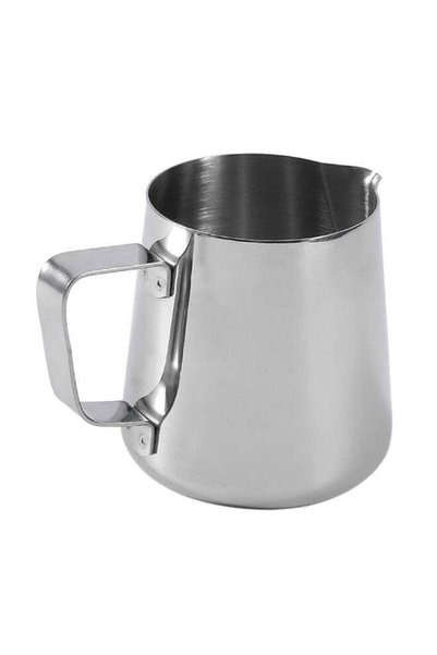 Generic Stainless Steel Frothing Pitcher Pull Flower Cup Silver