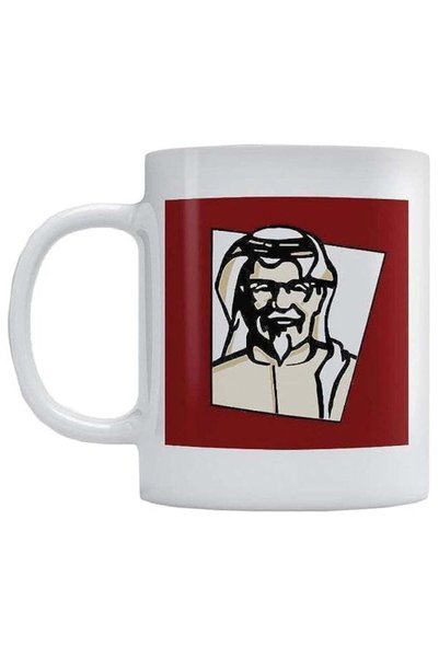 Generic Printed Kfc White/Red/Black Ceramic Coffee Mug