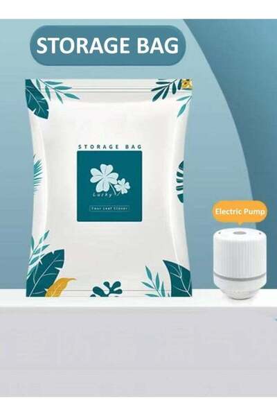 Generic Electric Vacuum Compression Storage Bag Set with Electric Pump – 11 P...
