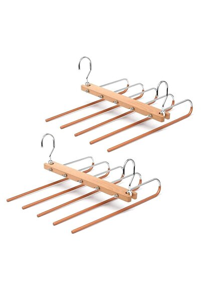 Generic MahMir Magic Pants Hangers Space Saving Closet Hangers 5 Layers Multi...