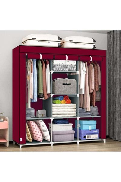 Generic Decorhills Cloth Wardrobe Folding Portable Clothing Storage Cabinet w...