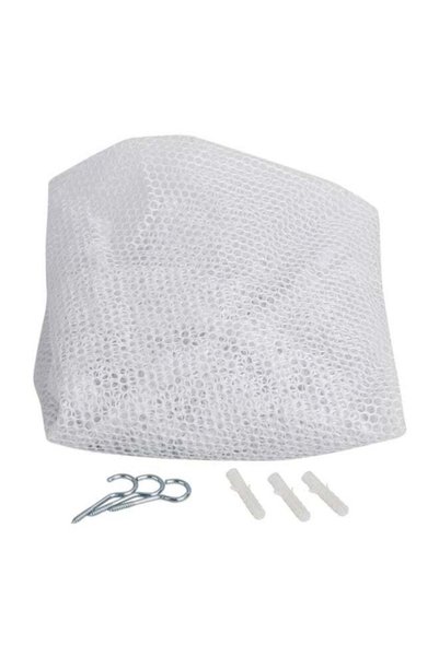 Generic Hammock Net Stuffed Plush Organizer Storage Bag White