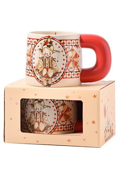 Generic Ceramic coffee Mug, Cute Circus Pattern Tea Cup , 550ml Large Capacit...